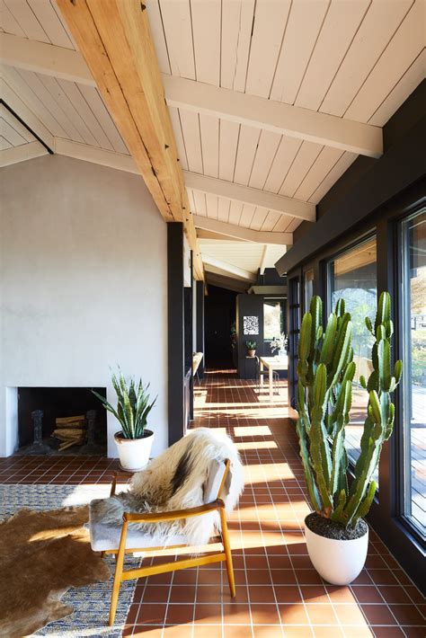Rustic farmhouse brick/ terracotta tile ideas. Photo 3 of 15 in A Hudson Valley Home's Renovation Is ...