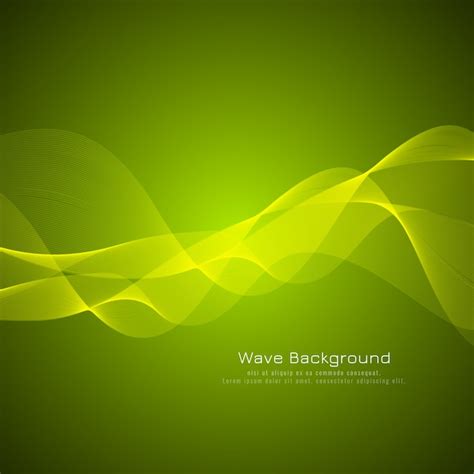 Premium Vector Abstract Green Wave Background