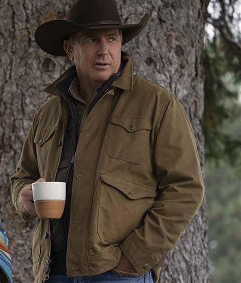 Yellowstone Season 3 John Dutton Kevin Costner Cotton Jacket Tlc