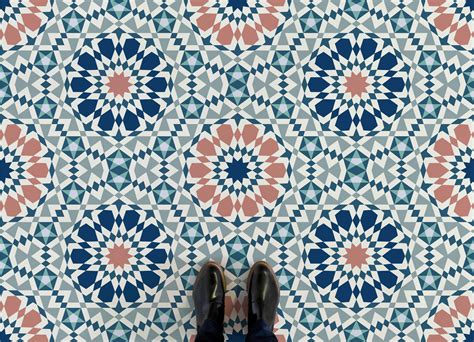 Moroccan Pattern Vinyl Flooring Atrafloor