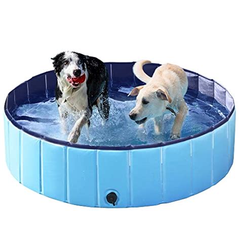 Yaheetech Foldable Hard Plastic Extra Large Dog Pet Bath Swimming Pool