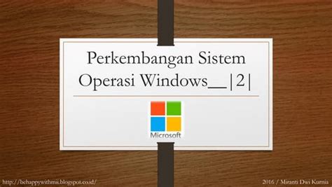 Mengenal Sistem Operasi Windows