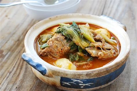 Gamjatang Spicy Pork Bone Stew Korean Bapsang