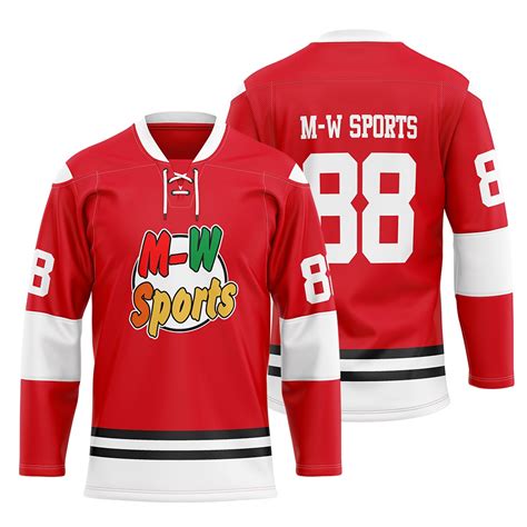 Custom Ice Hockey Shirts Jerseys Sublimated Team Wear Red College