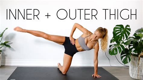 Inner And Outer Thigh At Home Workout No Equipment Youtube