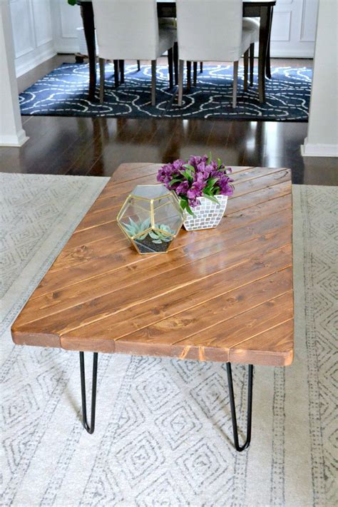 Building this diy coffee table probably requires less skills comparing with the other diy coffee table idea. My 15-Minute DIY Hairpin Leg Coffee Table | Diy coffee ...