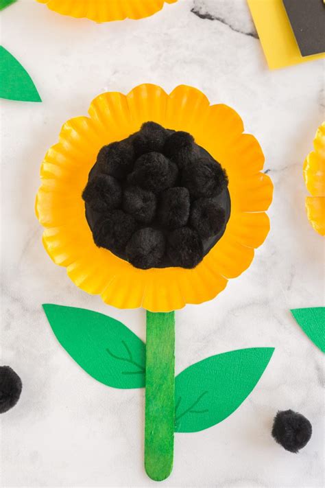 Paper Plate Sunflower Craft Made To Be A Momma