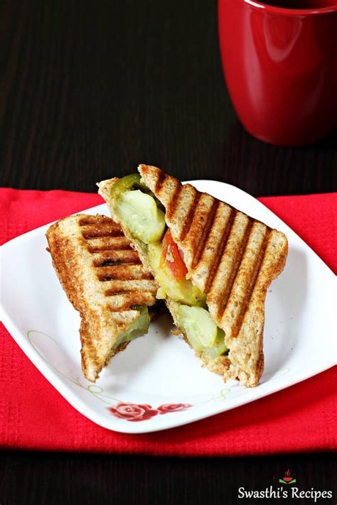 Veg Grilled Sandwich Recipe Swasthis Recipes