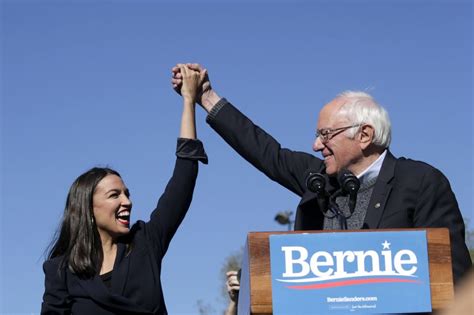 Rep Alexandria Ocasio Cortez Comes Out In Support Of Bernie Sanders At His First Rally Post