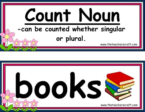 Nouns Count And Mass 20 Sets The Teachers Craft