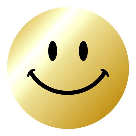 Gold Smiley Faces Reward Sticker Pack Metallic