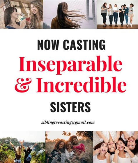 casting extremely close sisters for reality show auditions free