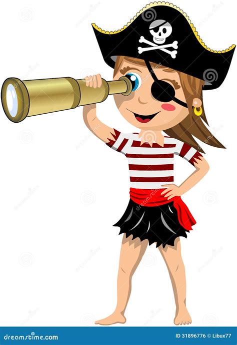 Pirate Girl Clipart