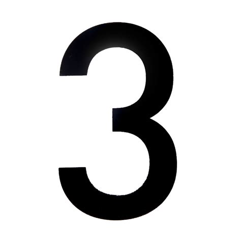 Maybe you would like to learn more about one of these? Black PVC 250mm House Number 3 | Departments | DIY at B&Q