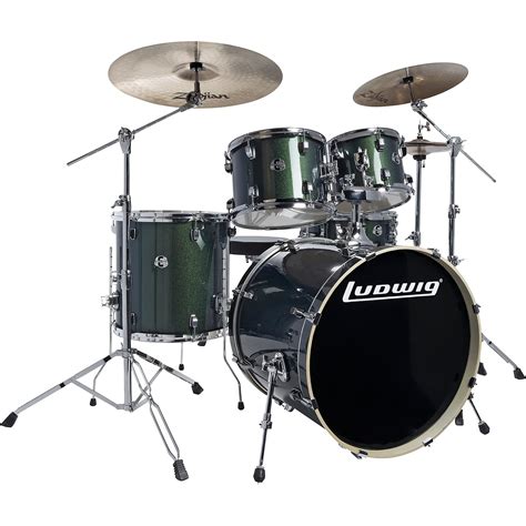 Ludwig Element Evolution 5 Piece Drum Set With 22 In Bass