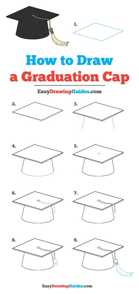How To Draw A Graduation Cap At Drawing Tutorials