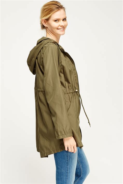 If you are going to apply the waterproofing spray to a cotton trench coat or overcoat, have it dry cleaned first. Khaki Parka Waterproof Thin Jacket - Just $7