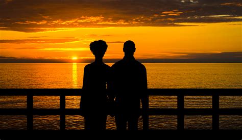Free Images Couple Romantic Love Sunset Scene Man Woman People