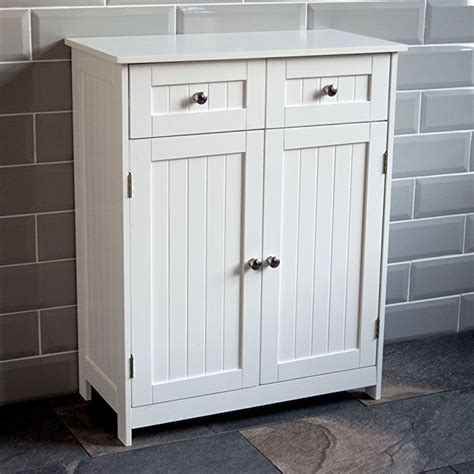 Bath Vida Priano Drawer Door Bathroom Cabinet Storage Cupboard Floor Standing Unit White