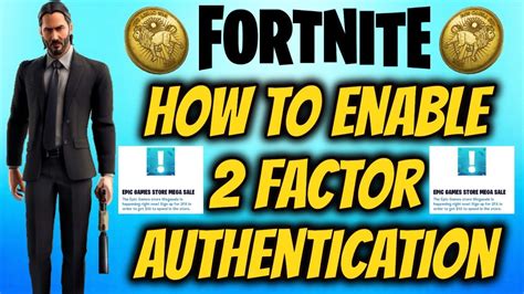 Fortnite How To Enable 2 Factor Authentication Epic Mega Sale Youtube