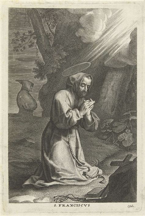 Cornelis Galle I H Franciscus Van Assisi In Gebed Cornelis Galle