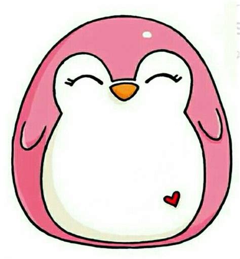 Color pictures, email pictures, and more with these silly animals coloring pages. Pink squishmallow pink penguin (With images) | Cute easy drawings, Cute kawaii drawings, Cute ...