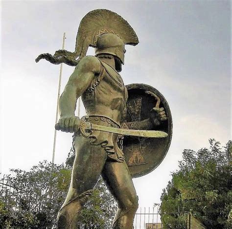 📷 An Imposing Statue In Sparta Of King Leonidas Who Was Approximately