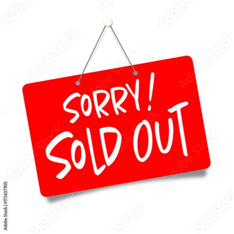 Sorry Sold Out Stock Image And Royalty Free Vector Files On Fotolia