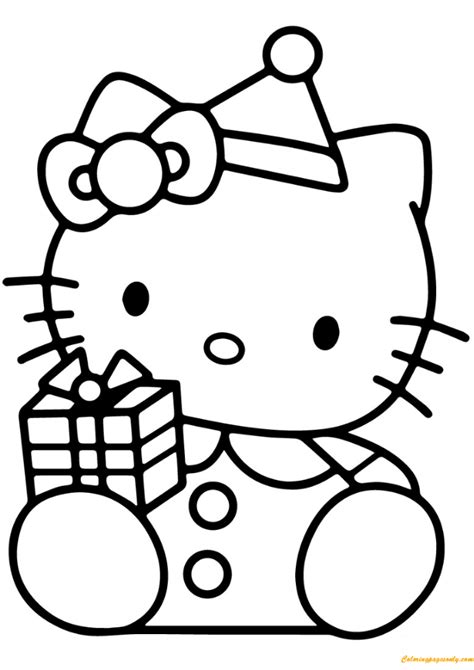 coloriages hello kitty joyeux noël articles de coloriage des coloriages pour les enfants et