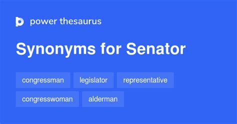 Senator synonyms - 185 Words and Phrases for Senator