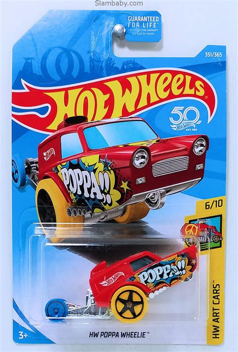 On todays video you'll see the. Hot Wheels - HW Poppa Wheelie Red 2018 HW Art Cars #351/365