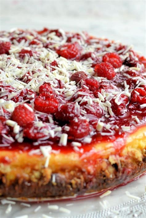 It's dense and moist & has a beautiful raspberry swirl in the middle. Karen's cheesecake recipe pairs creamy white chocolate with plump raspberries for the p ...
