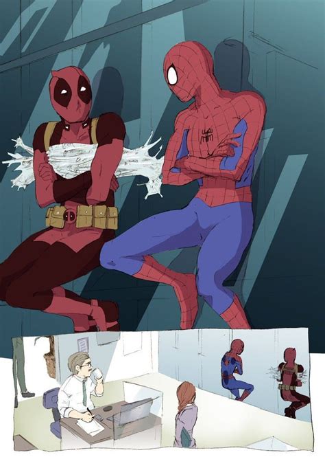 ~its Kiss Time~ Spideypool In 2021 Deadpool And Spiderman Spideypool Marvel Memes