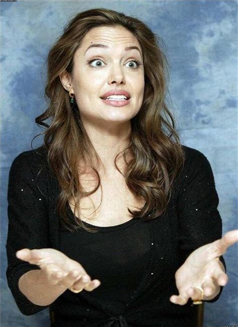 Funny Faces Of Angelina Jolie 56 Pics