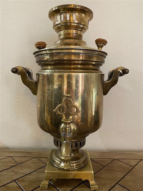 Russian Antique Samovar Tea Pot Kolchugin Very Beautiful Etsy