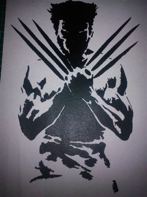Wolverine Stencil Art Art Stencils