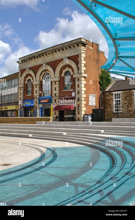 Market Place, Kettering, Northamptonshire, England, UK Stock Photo