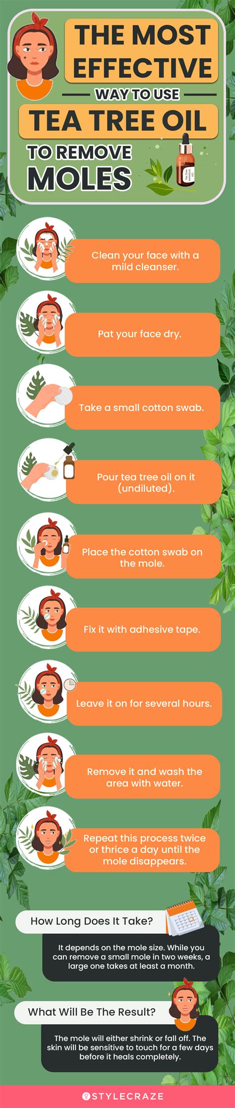 how to use tea tree oil for mole removal methods and precautions