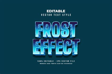 Frost Text Effect Graphic By Weiskandasihite · Creative Fabrica