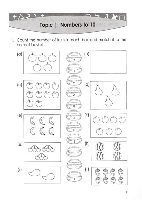 Singapore Math Grade 1 Primary Mathematics Intensive Practice 1a And1b