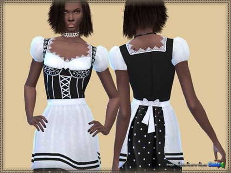 Female Butler Maid Costume Set The Sims 4 Sims4 Clove Share Asia