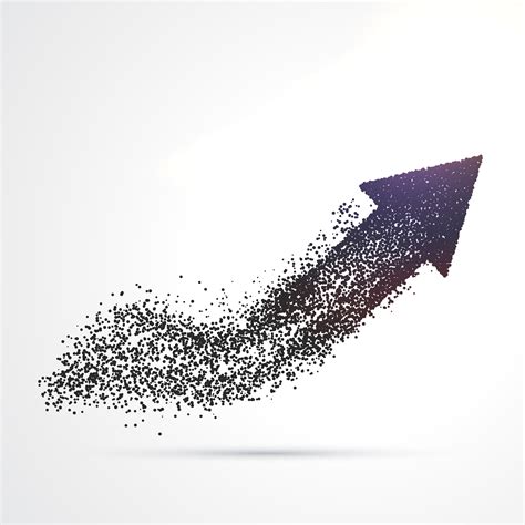 Abstract Arrow Design Made With Particles Download Free Vector Art
