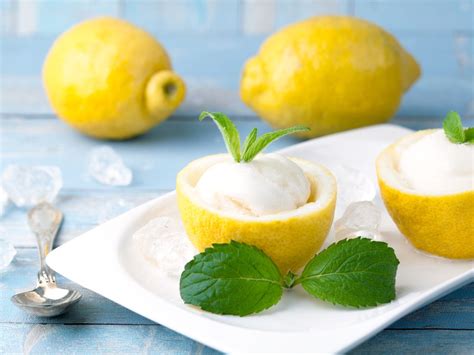 Sorbet menthe citron Recette de Sorbet menthe citron