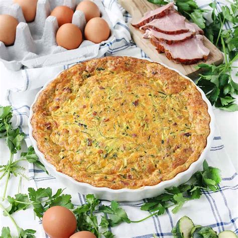 Maybe you would like to learn more about one of these? Crustless Ham and Zucchini Quiche - Bowl of Delicious