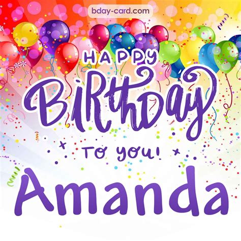Birthday Images For Amanda 💐 — Free Happy Bday Pictures And Photos