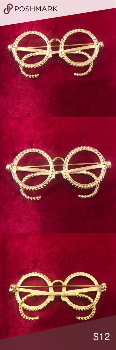 Eyeglasses Pin Eyeglasses Jewelry Gold Color