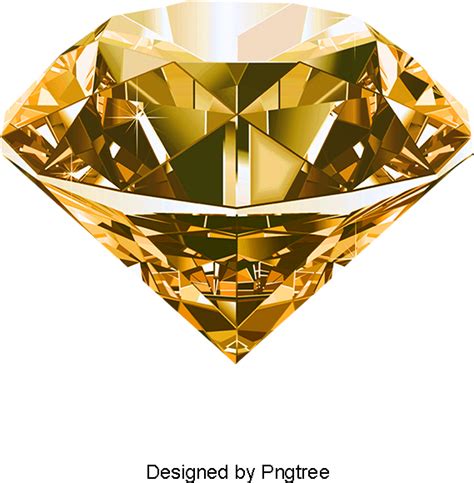 Download Diamond Gold Crystal Png And Psd Diamond Full Size Png