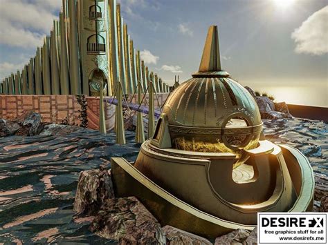 Desire Fx D Models Asgard Royal Palace Of Valaskjalf Thor Low Poly D Model