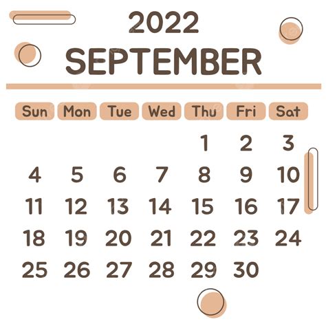 Gambar Kalender September 2022 Adalah Coklat Lembut September 2022