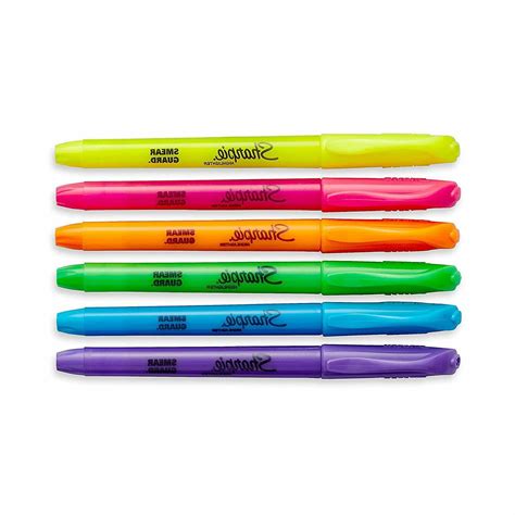 Sharpie Pocket Highlighters 12 Count Assorted Markers Chisel